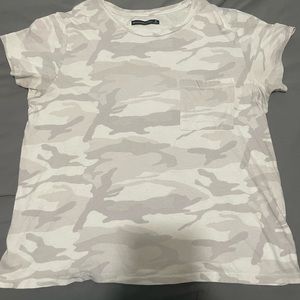 grey and white camo tee